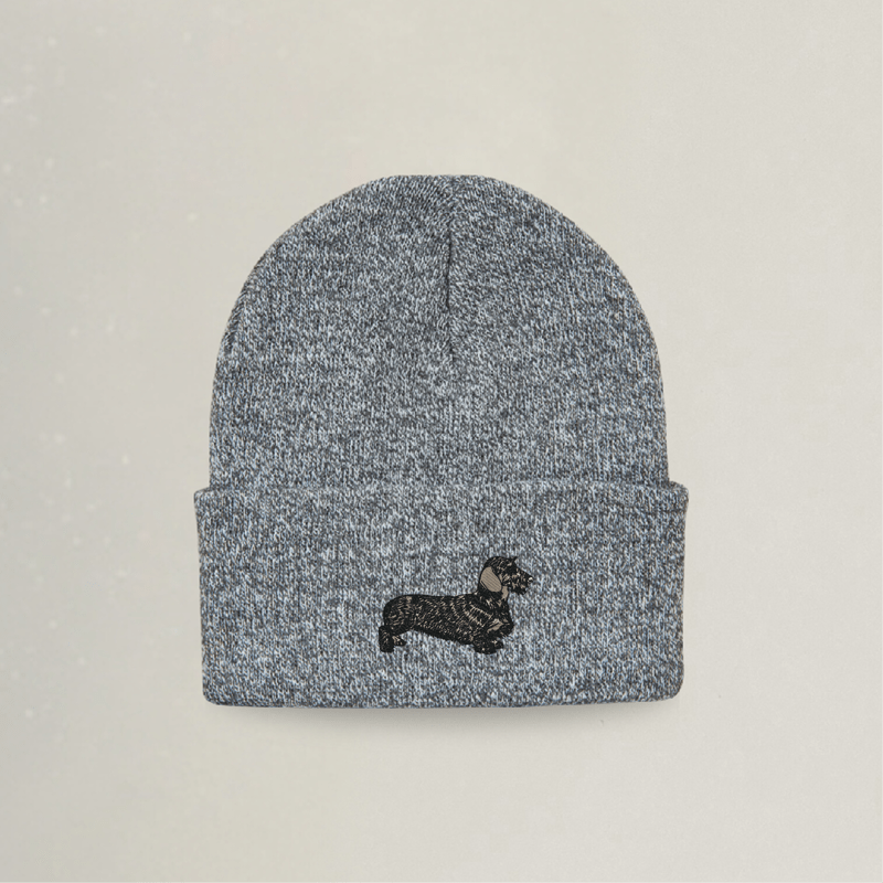 Beanie - Dackel - Stickerei idadi