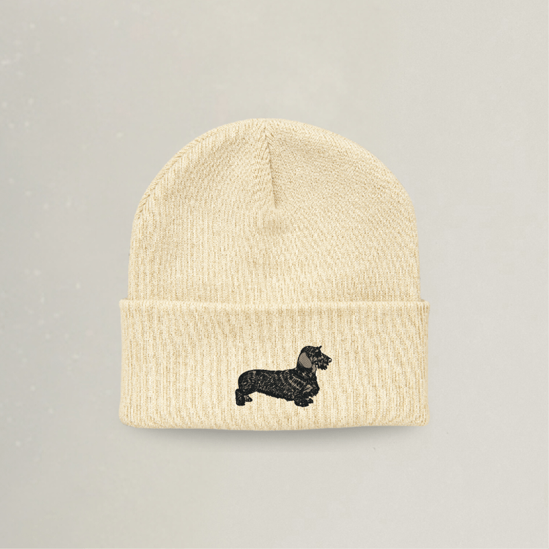 Beanie - Dackel - Stickerei idadi