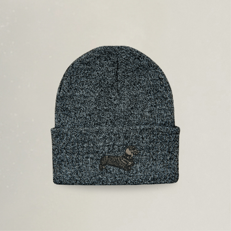 Beanie - Dackel - Stickerei idadi