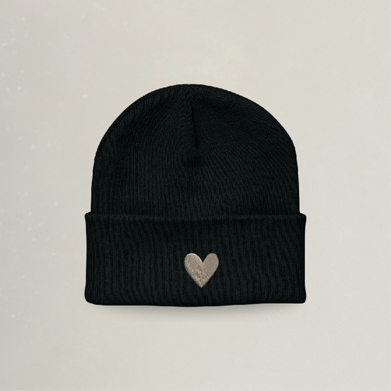Beanie - Herz - Stickerei idadi