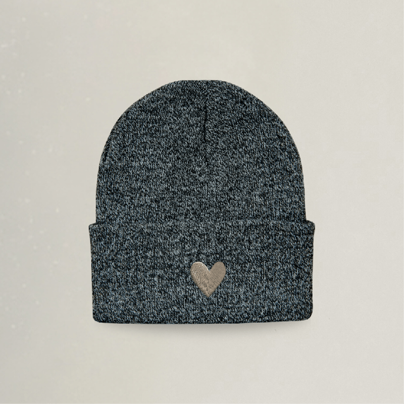 Beanie - Herz - Stickerei idadi