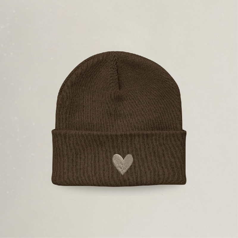 Beanie - Herz - Stickerei idadi