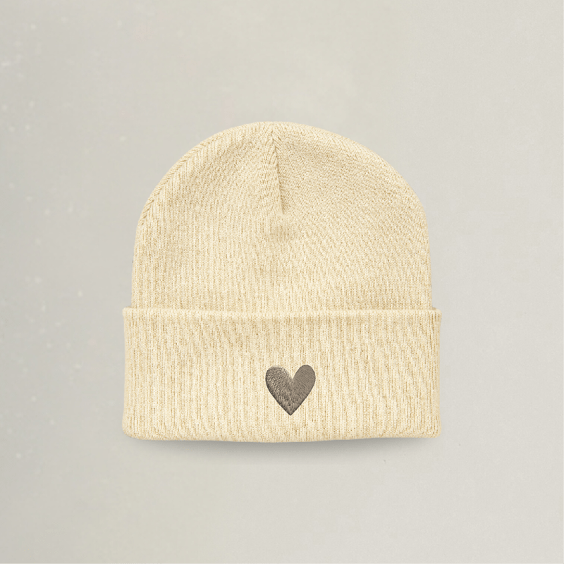 Beanie - Herz - Stickerei idadi