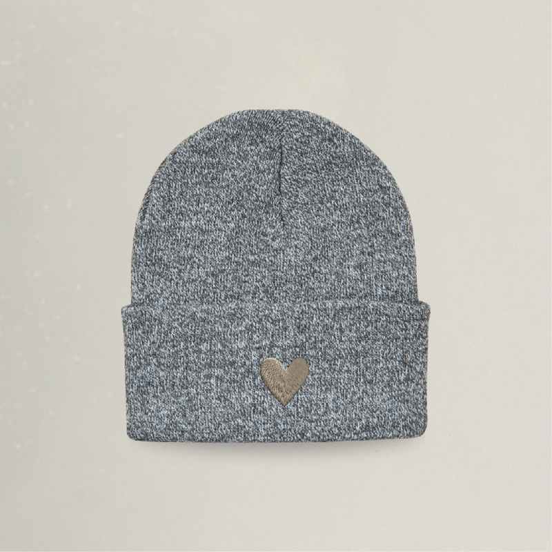 Beanie - Herz - Stickerei idadi
