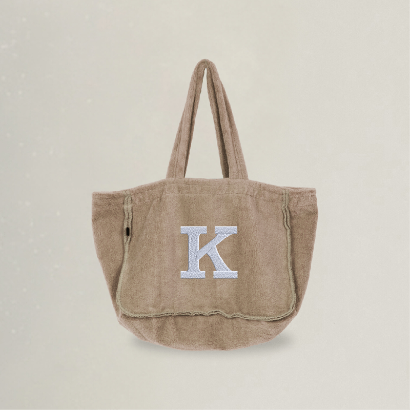 Frotteetasche - Buchstabe - Stickerei idadi