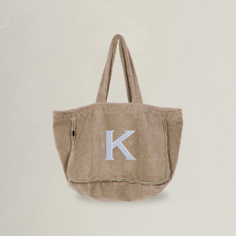 Frotteetasche - Buchstabe - Stickerei idadi