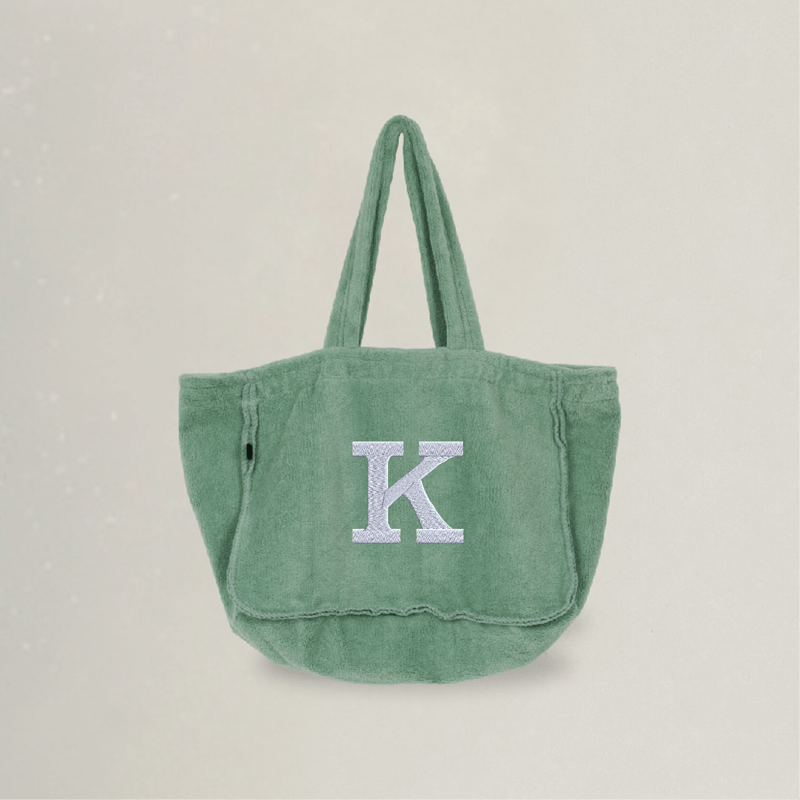 Frotteetasche - Buchstabe - Stickerei idadi