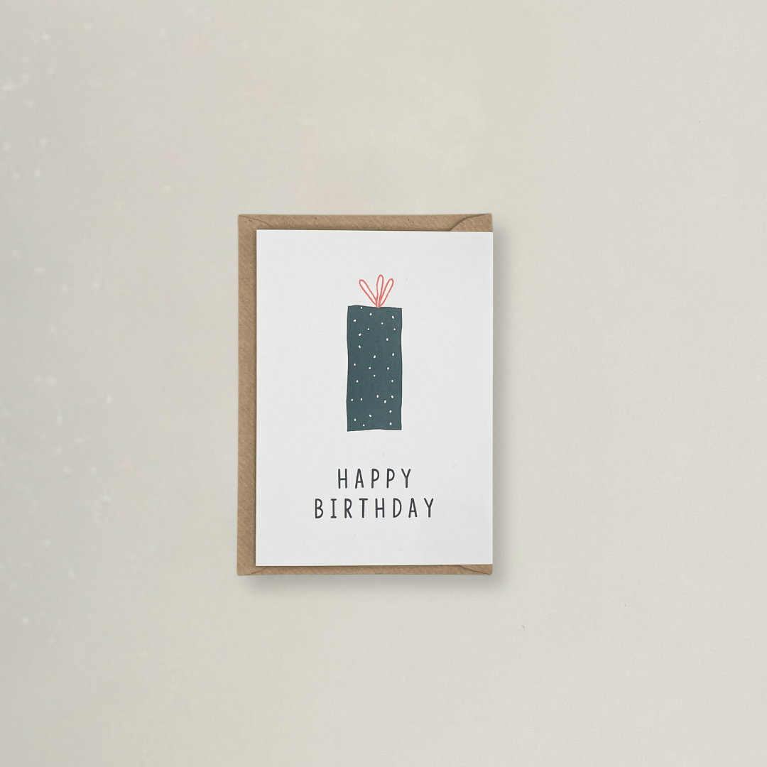 Happy Birthday - Grußkarte - Stickerei idadi