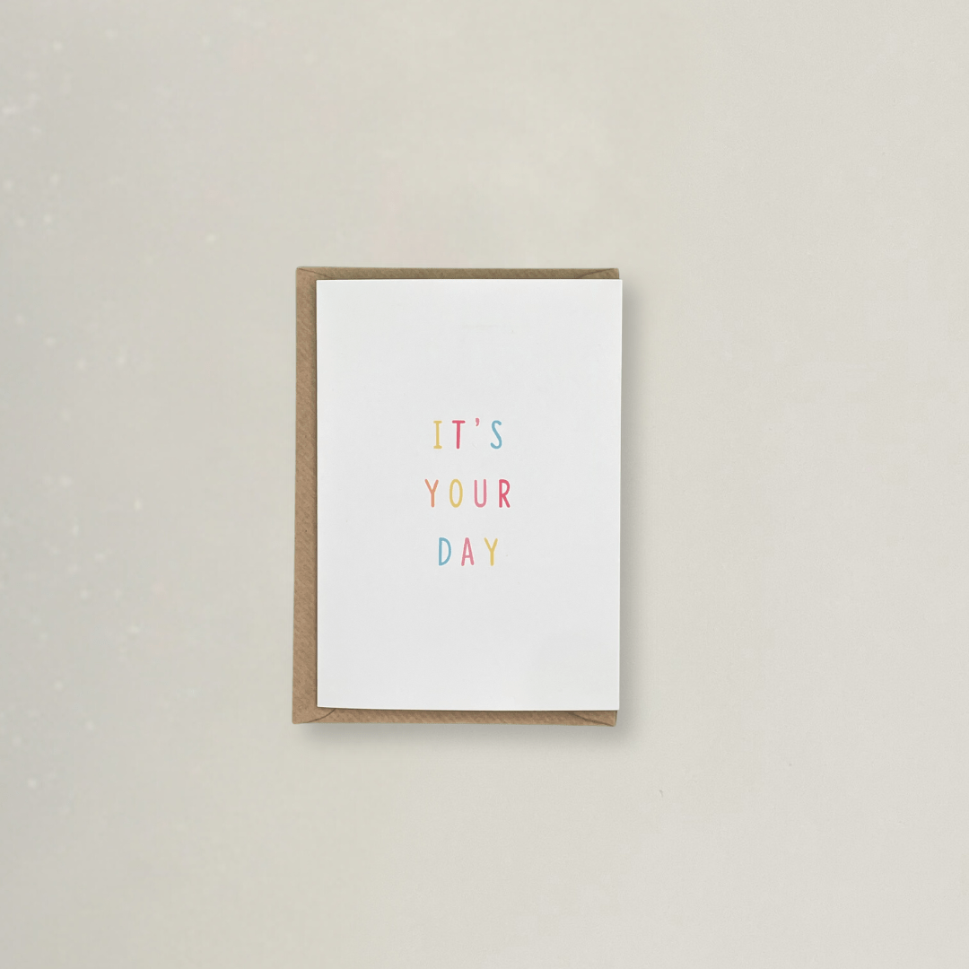 It's Your Day - Grußkarte - Stickerei idadi