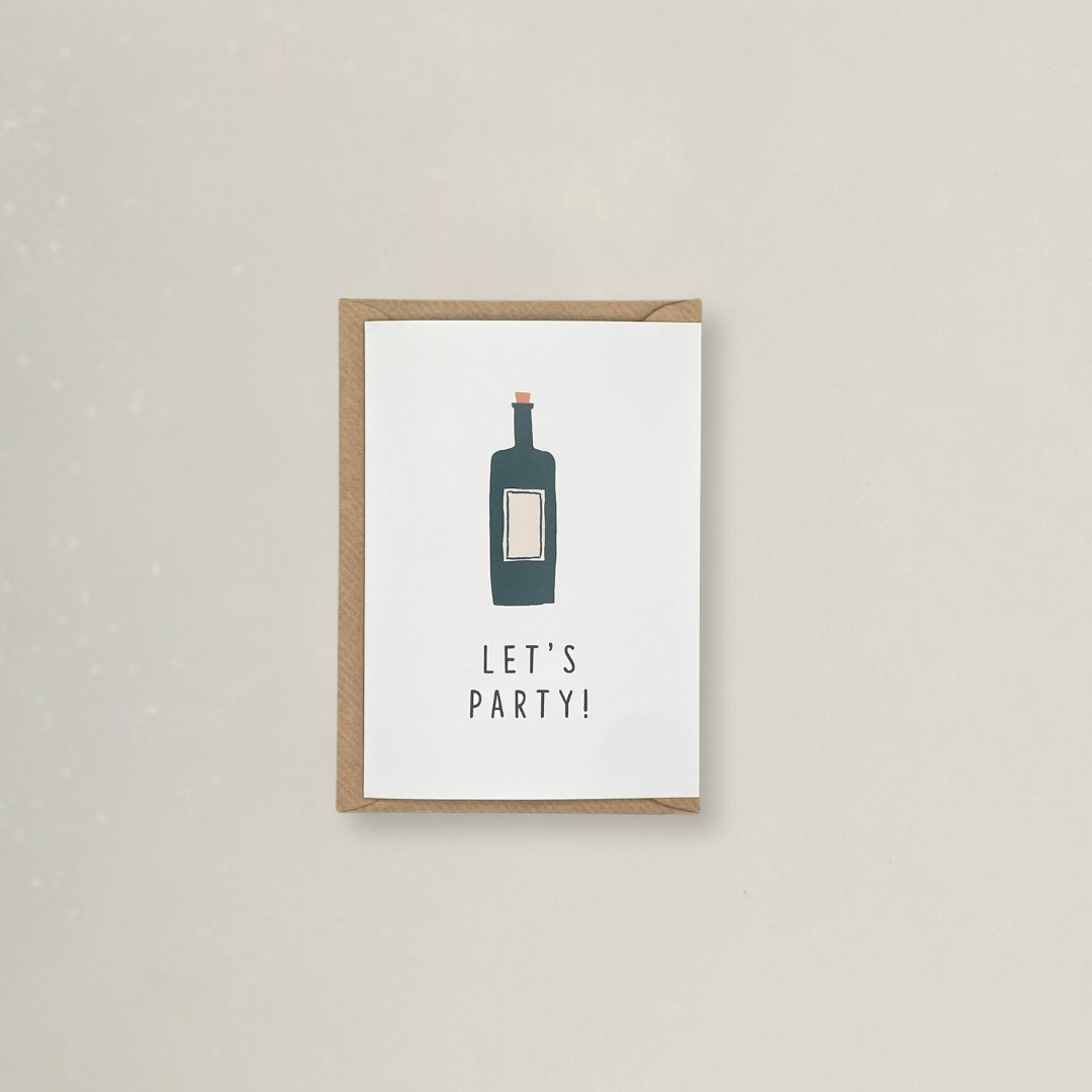 Let's Party! - Grußkarte - Stickerei idadi