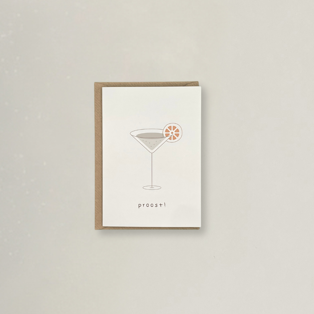 Prost - Grußkarte - Stickerei idadi