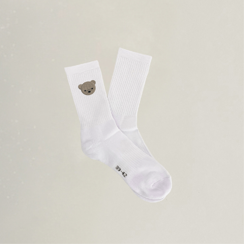 Socken - Bär - Stickerei idadi