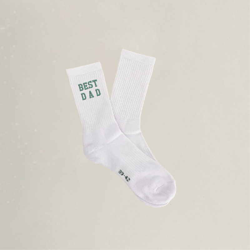 Socken - BEST DAD - Stickerei idadi