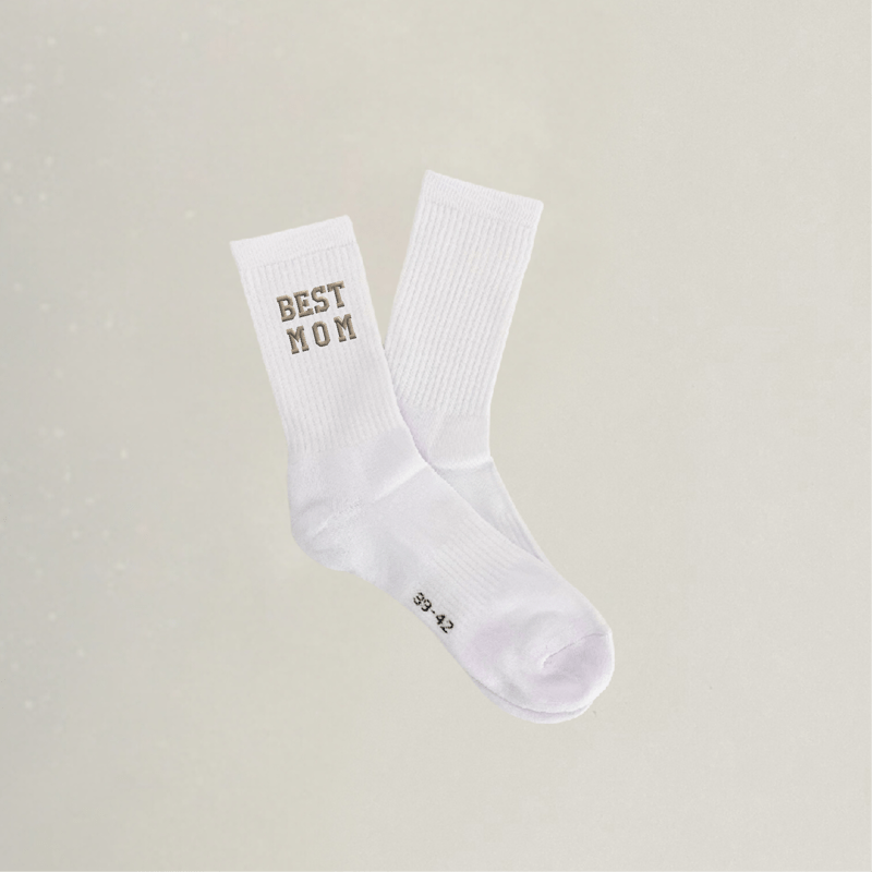 Socken - BEST MOM - Stickerei idadi