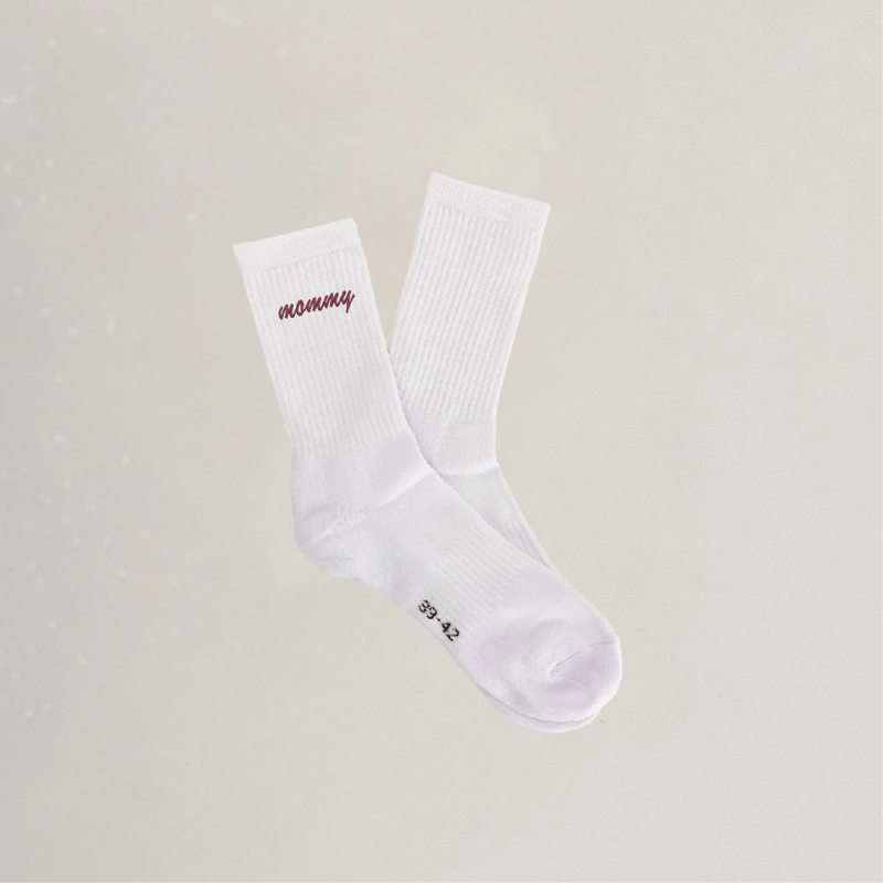 Socken - mommy - Stickerei idadi