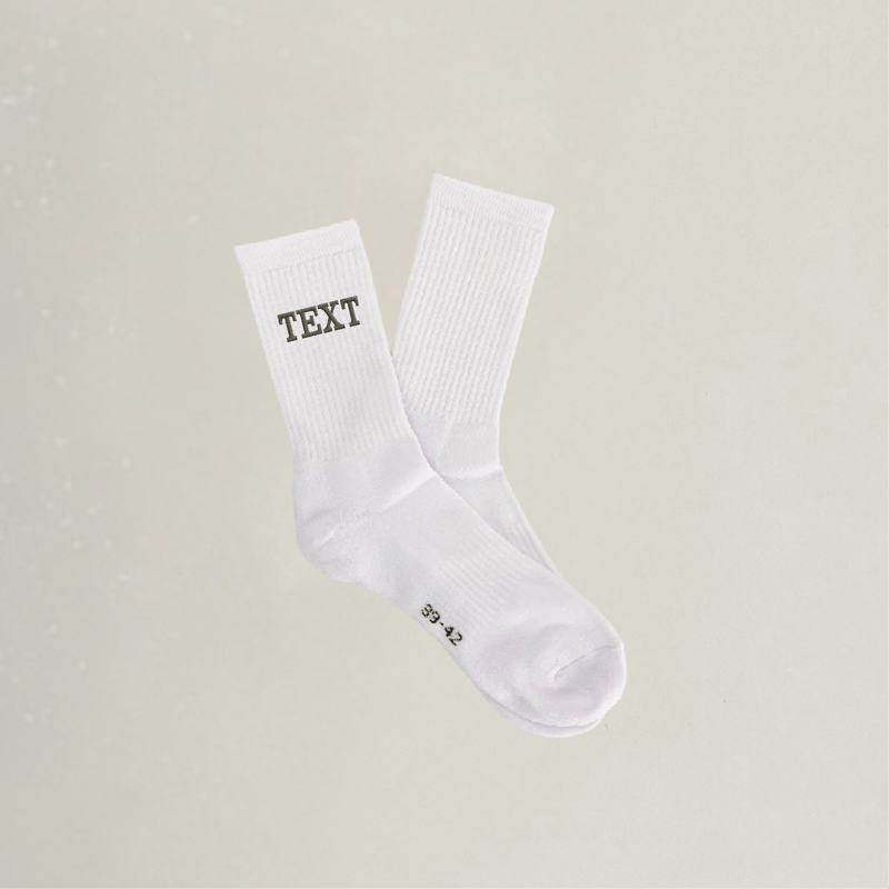 Socken - Personalisiert - Stickerei idadi
