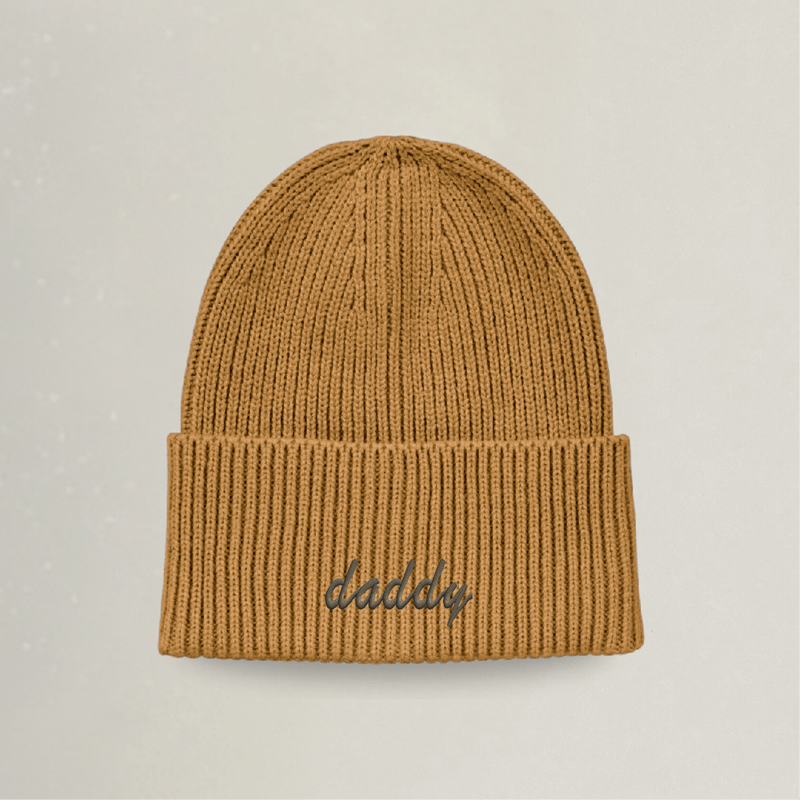 Strick Beanie - daddy - Stickerei idadi