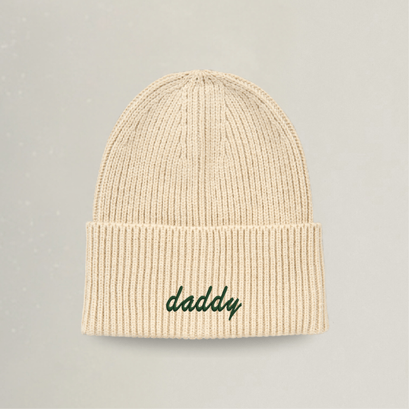Strick Beanie - daddy - Stickerei idadi