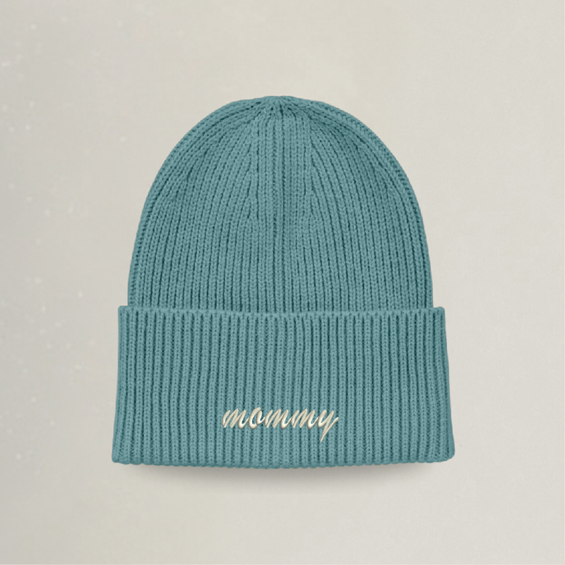 Strick Beanie - mommy - Stickerei idadi