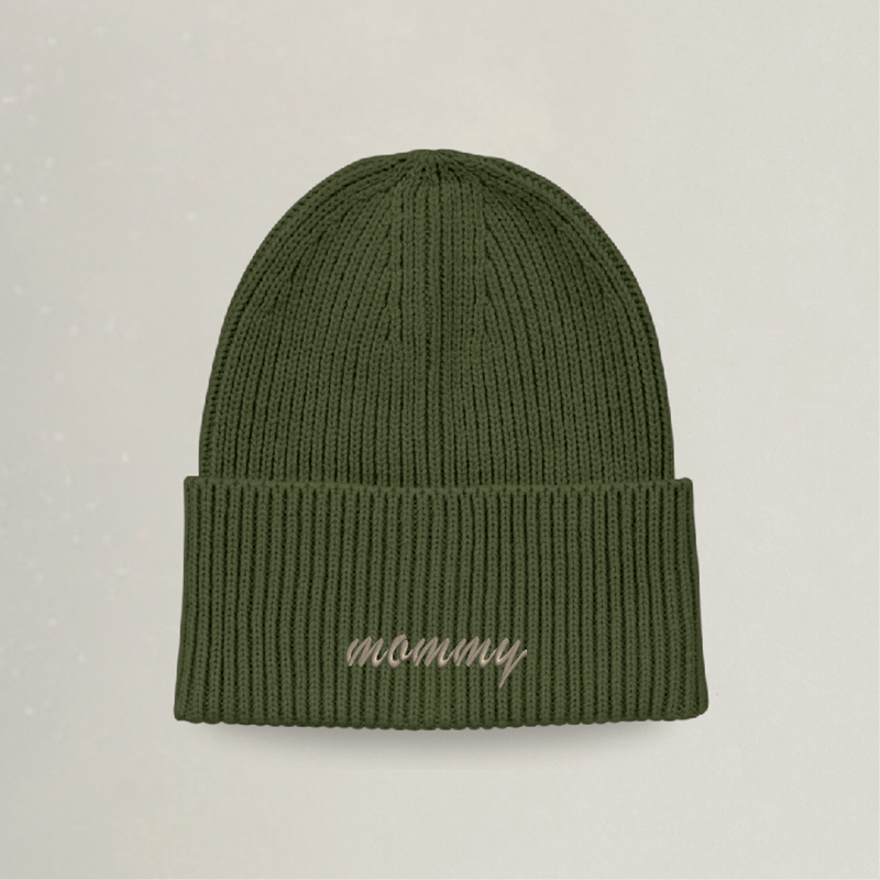 Strick Beanie - mommy - Stickerei idadi
