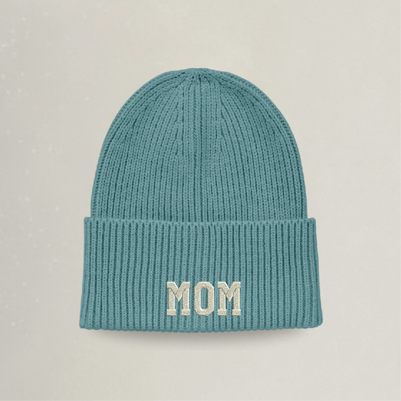 Strick Beanie - MOM - Stickerei idadi