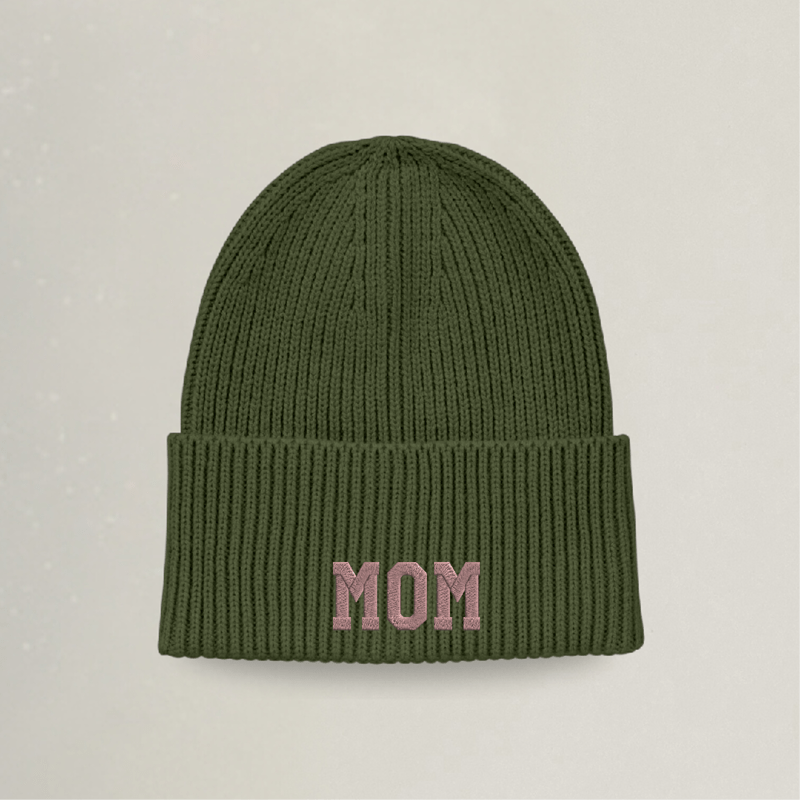 Strick Beanie - MOM - Stickerei idadi