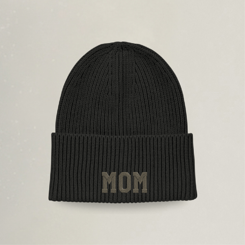 Strick Beanie - MOM - Stickerei idadi