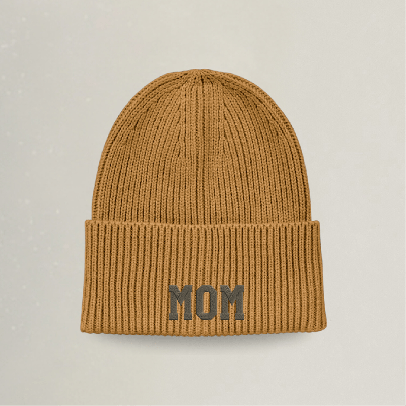 Strick Beanie - MOM - Stickerei idadi