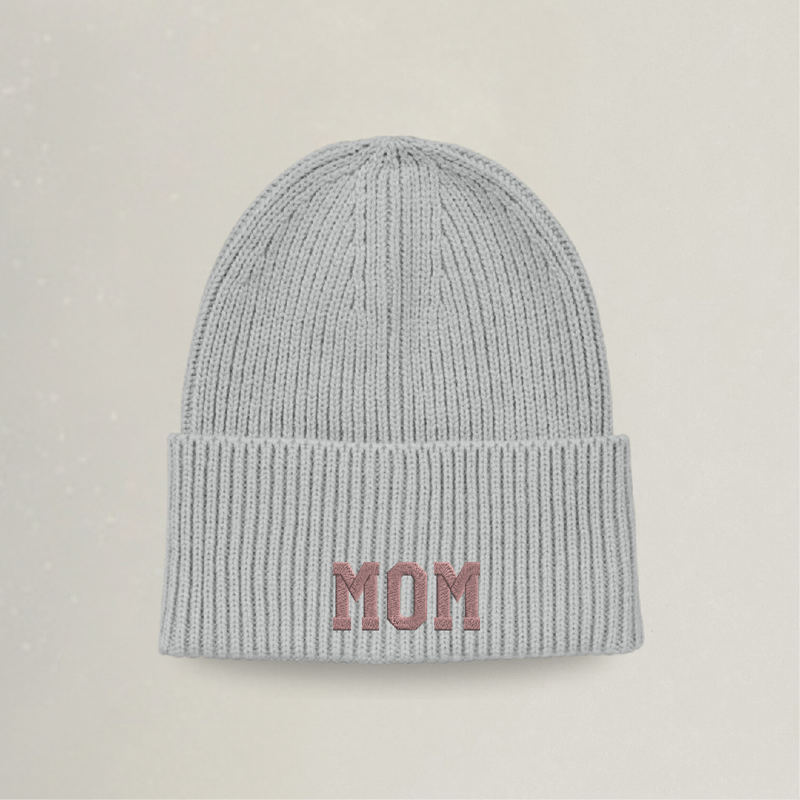 Strick Beanie - MOM - Stickerei idadi