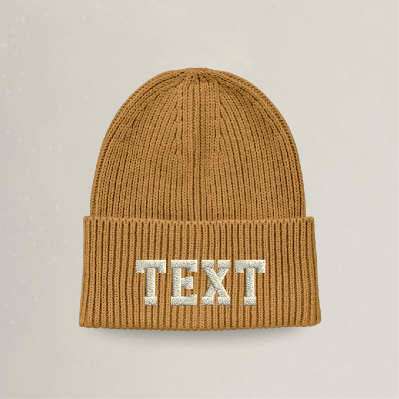 Strick Beanie - Personalisiert - Stickerei idadi