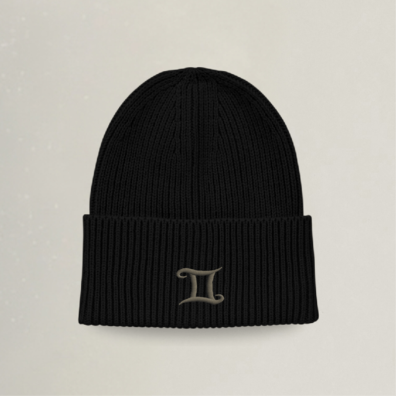 Strick Beanie - Sternzeichen - Stickerei idadi