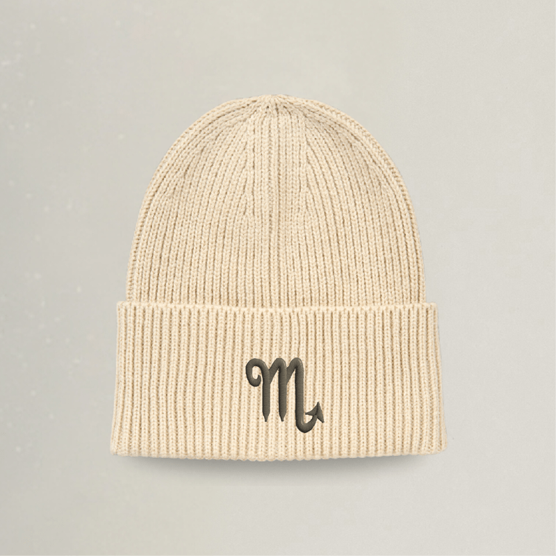 Strick Beanie - Sternzeichen - Stickerei idadi