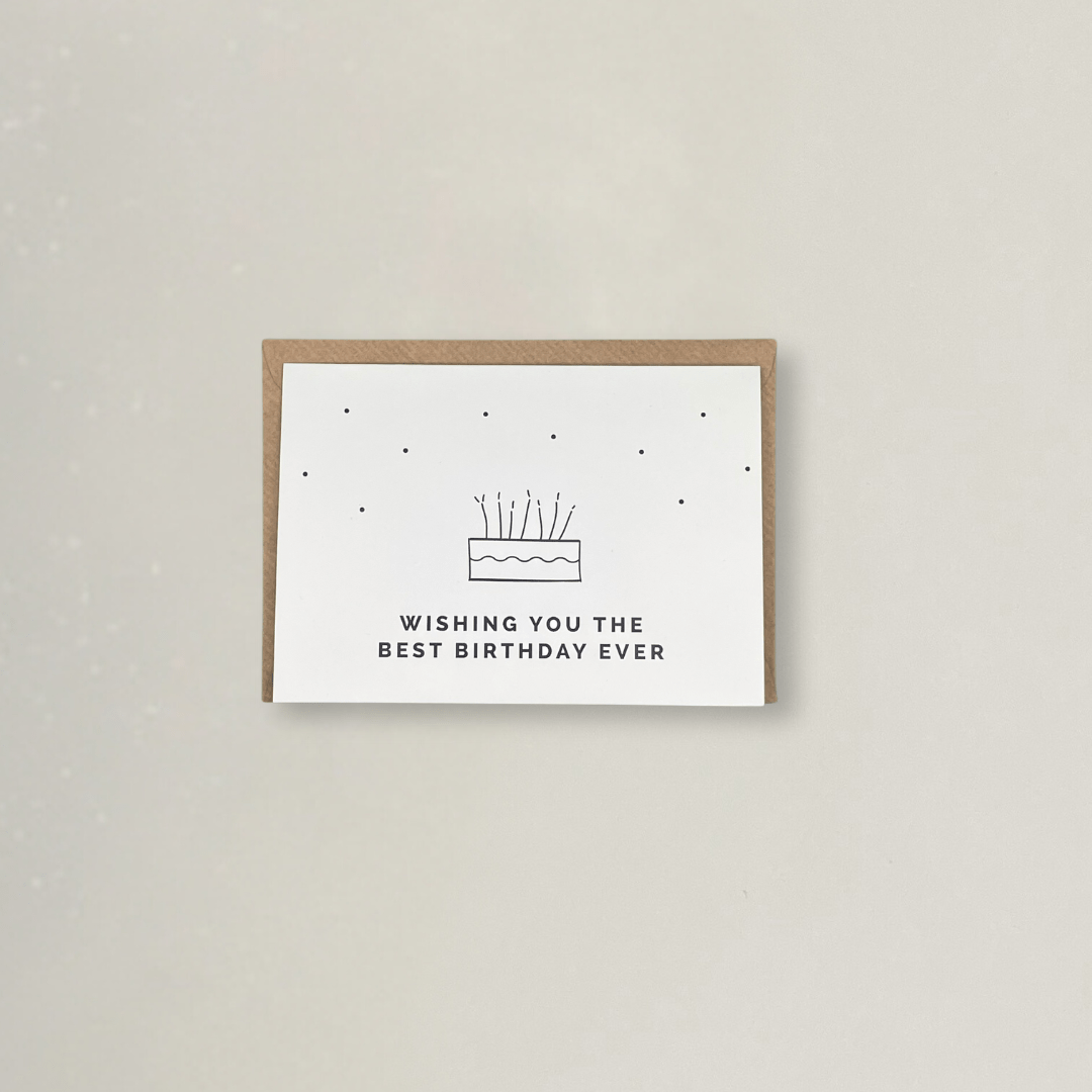 Wishing You The Best Birthday Ever - Grußkarte - Stickerei idadi