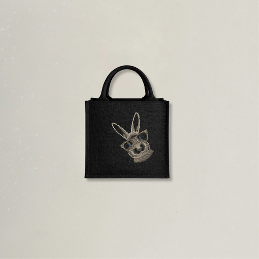 Oster Tasche mit Hasen Stickerei