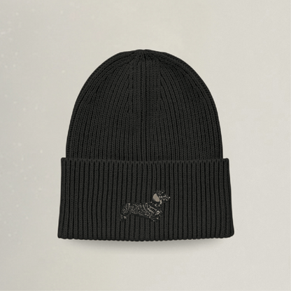 Strick Beanie - Dackel - Stickerei idadi
