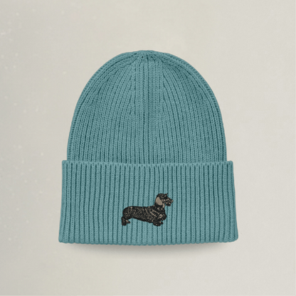 Strick Beanie - Dackel - Stickerei idadi
