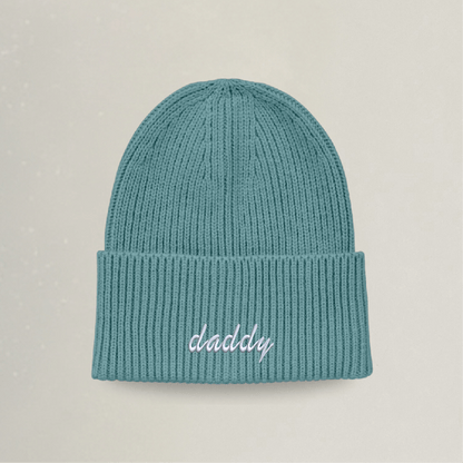 Strick Beanie - daddy - Stickerei idadi