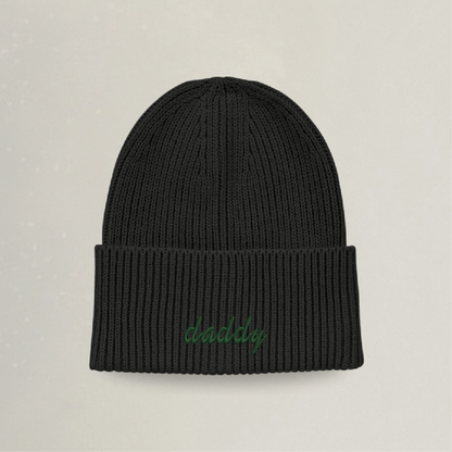 Strick Beanie - daddy - Stickerei idadi
