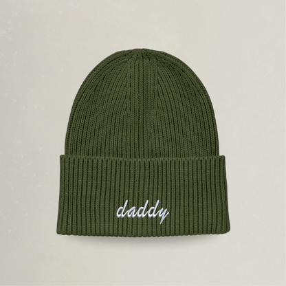 Strick Beanie - daddy - Stickerei idadi