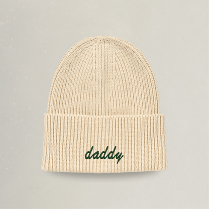 Strick Beanie - daddy - Stickerei idadi