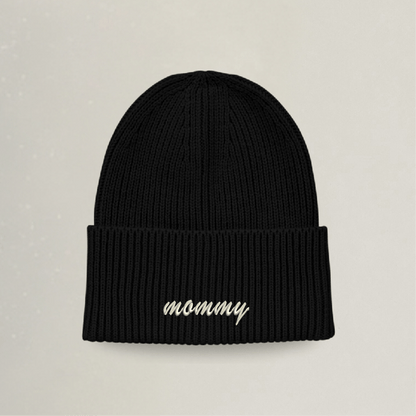 Strick Beanie - mommy - Stickerei idadi