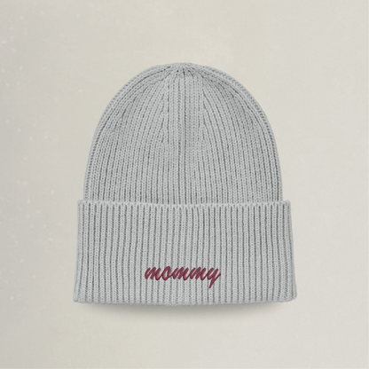 Strick Beanie - mommy - Stickerei idadi