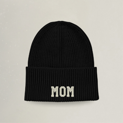 Strick Beanie - MOM - Stickerei idadi