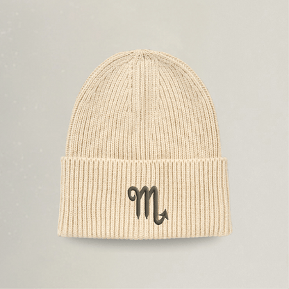 Strick Beanie - Sternzeichen - Stickerei idadi